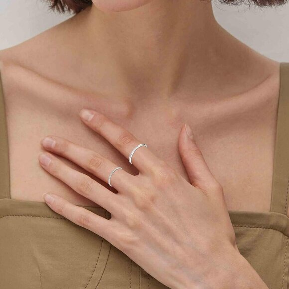 8-12PCS 14K Gold Stacking Ring Set for Women Dainty Thumb Stackable Rings Gold H - Picture 3 of 6